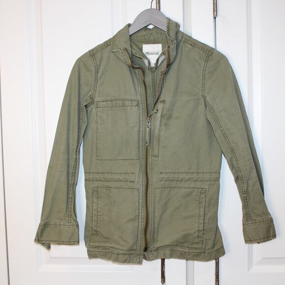 MADEWELL Green Fleet Utility Full Zip Cotton Jacket | XS - Picture 1 of 10